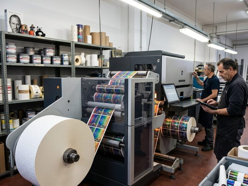 stampa etichette adesive a colori